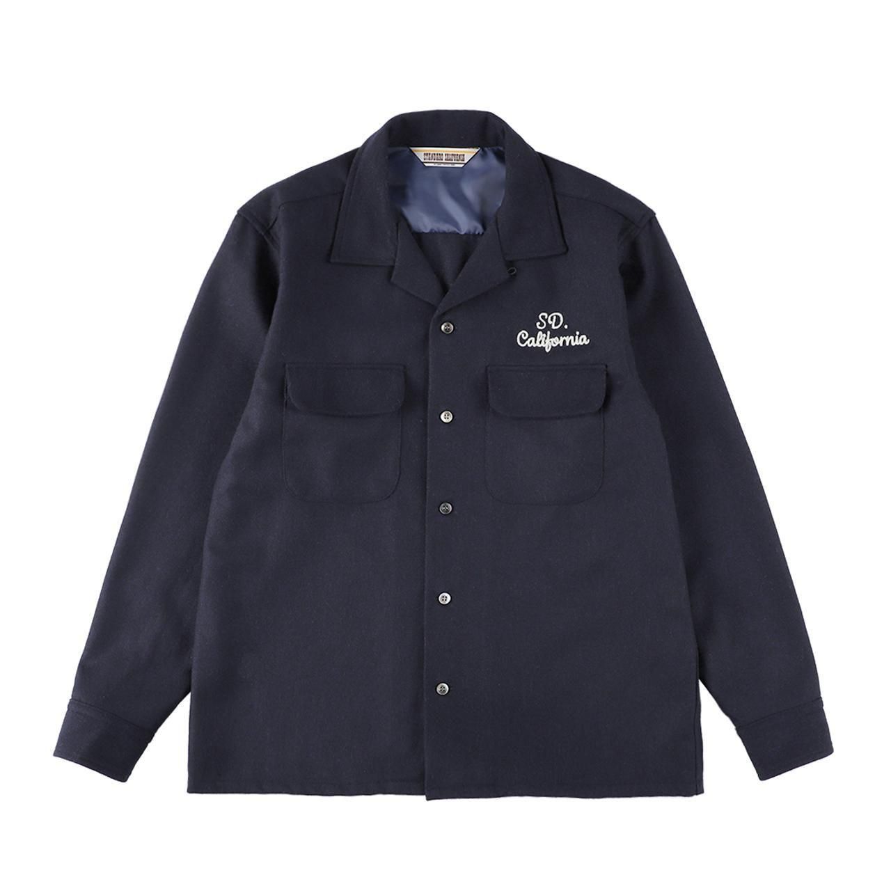 <img class='new_mark_img1' src='https://img.shop-pro.jp/img/new/icons5.gif' style='border:none;display:inline;margin:0px;padding:0px;width:auto;' />STANDARD CALIFORNIA ( ե˥)SD Wool Shirt Navy