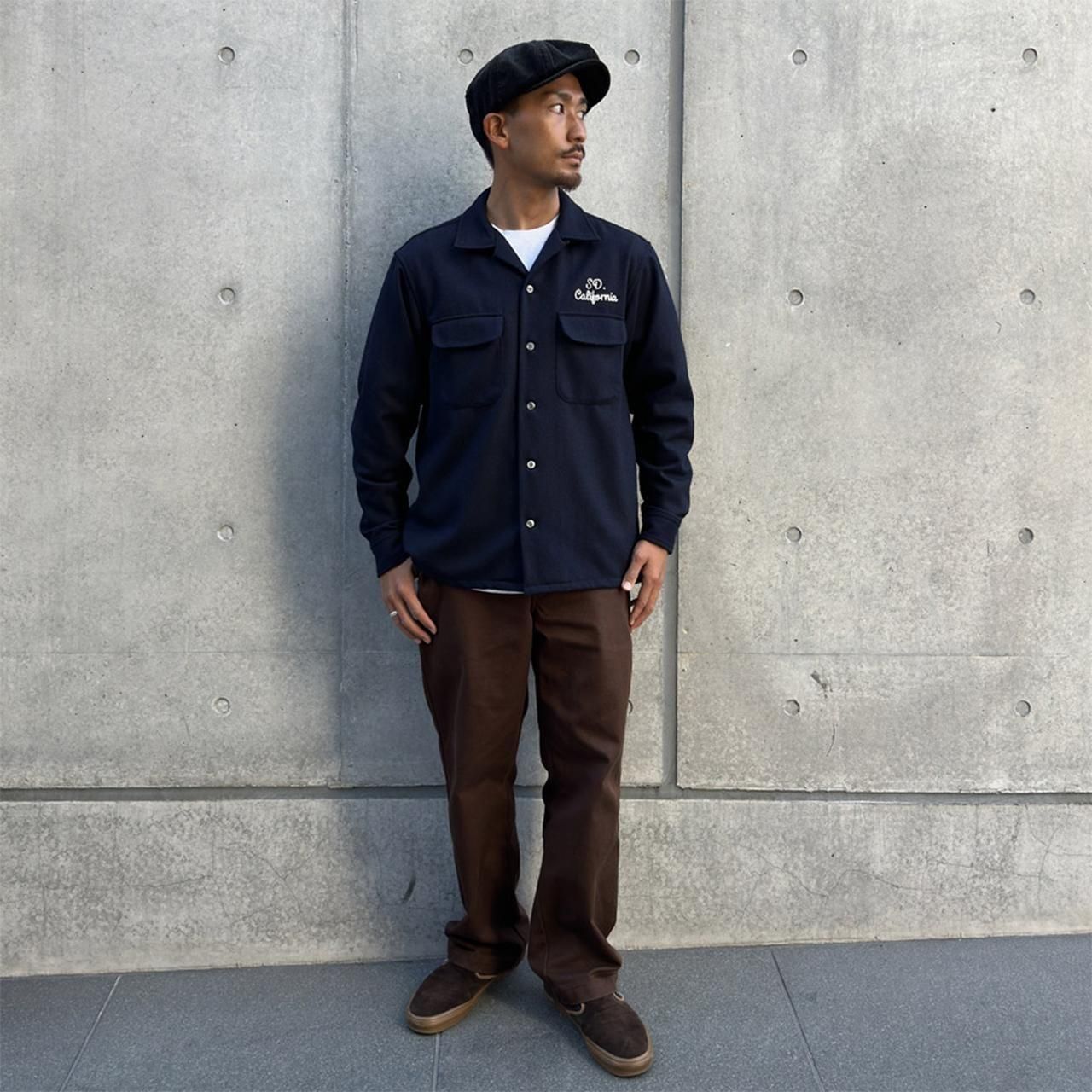 <img class='new_mark_img1' src='https://img.shop-pro.jp/img/new/icons5.gif' style='border:none;display:inline;margin:0px;padding:0px;width:auto;' />STANDARD CALIFORNIA ( ե˥)SD Wool Shirt Navy