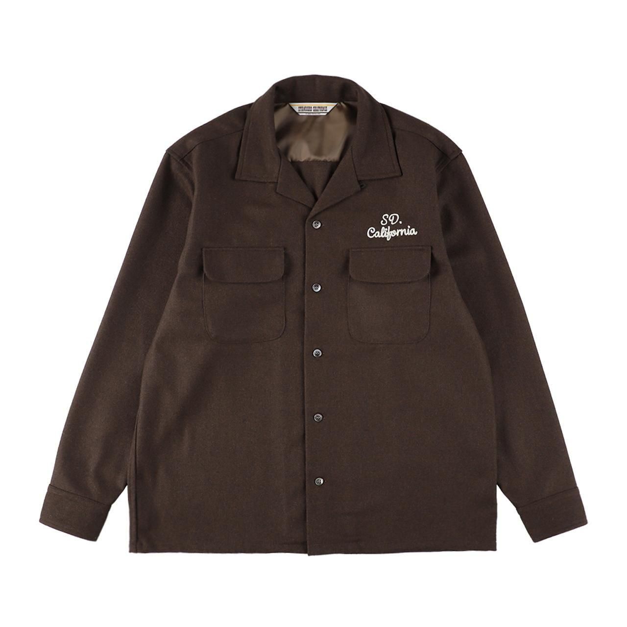 <img class='new_mark_img1' src='https://img.shop-pro.jp/img/new/icons5.gif' style='border:none;display:inline;margin:0px;padding:0px;width:auto;' />STANDARD CALIFORNIA ( ե˥)SD Wool Shirt Brown