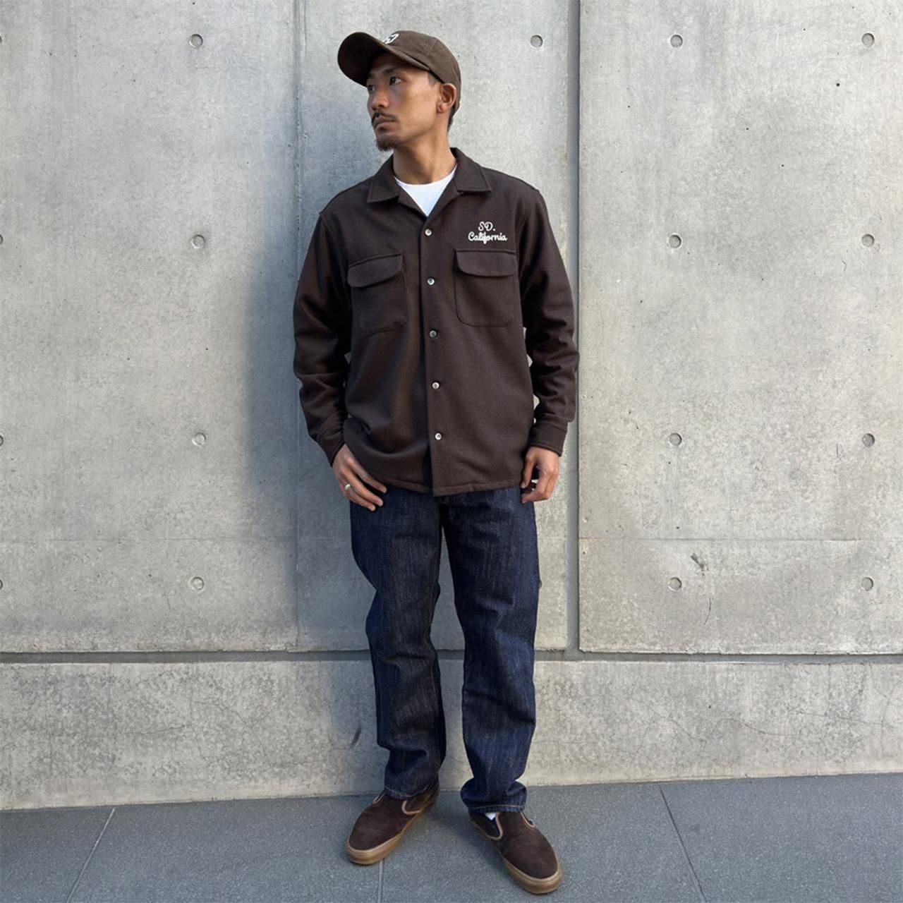 <img class='new_mark_img1' src='https://img.shop-pro.jp/img/new/icons5.gif' style='border:none;display:inline;margin:0px;padding:0px;width:auto;' />STANDARD CALIFORNIA ( ե˥)SD Wool Shirt Brown