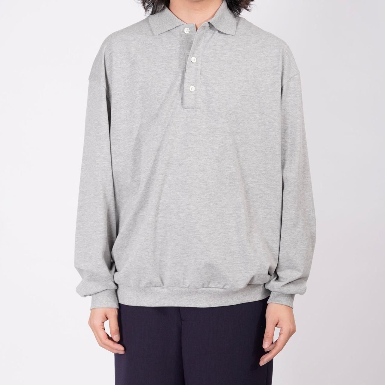 <img class='new_mark_img1' src='https://img.shop-pro.jp/img/new/icons5.gif' style='border:none;display:inline;margin:0px;padding:0px;width:auto;' />EVCON (ӥ)POLO L/S SHIRT GRAY