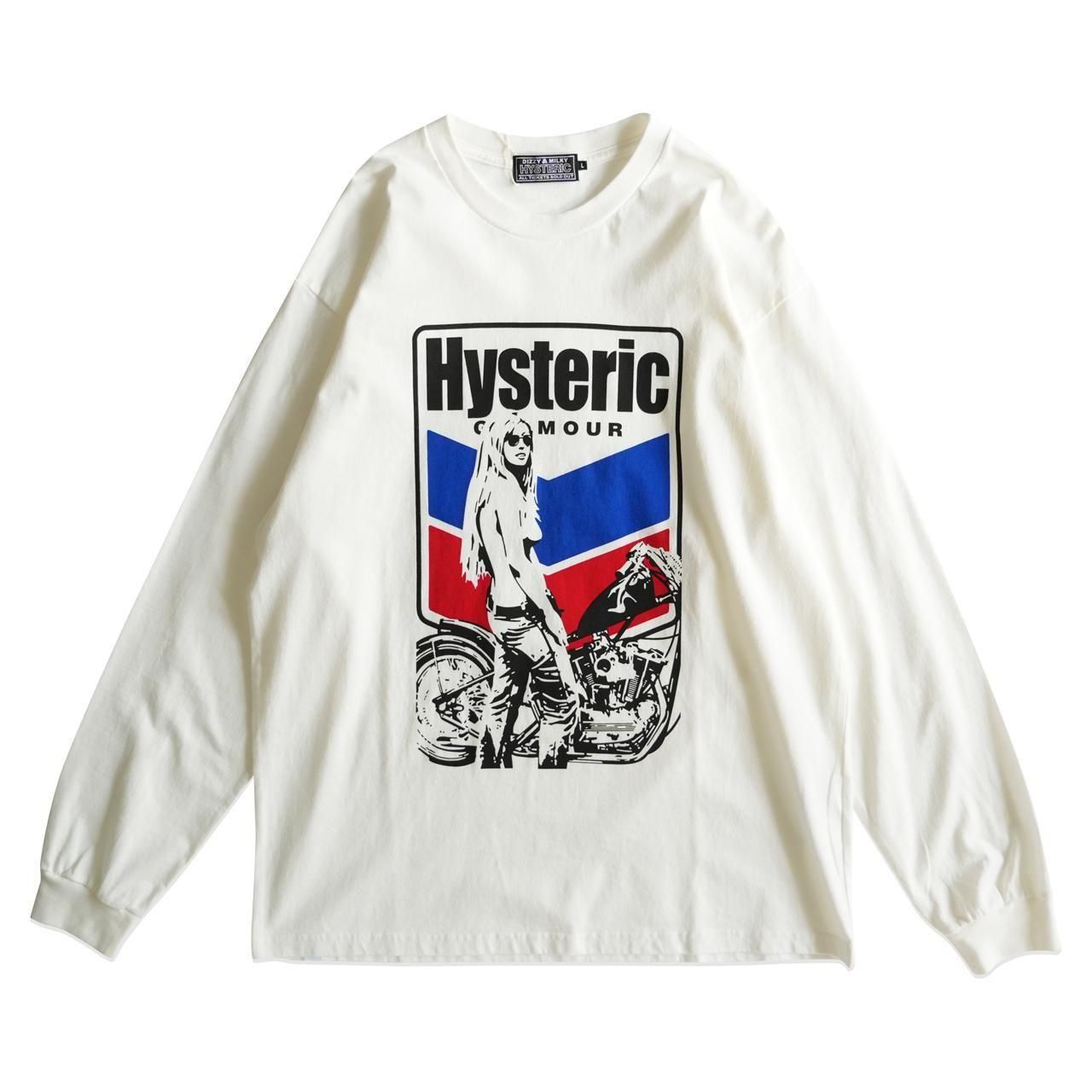 <img class='new_mark_img1' src='https://img.shop-pro.jp/img/new/icons5.gif' style='border:none;display:inline;margin:0px;padding:0px;width:auto;' />HYSTERIC GLAMOUR (ҥƥåޡ)MOTORCYCLE GIRL T ۥ磻