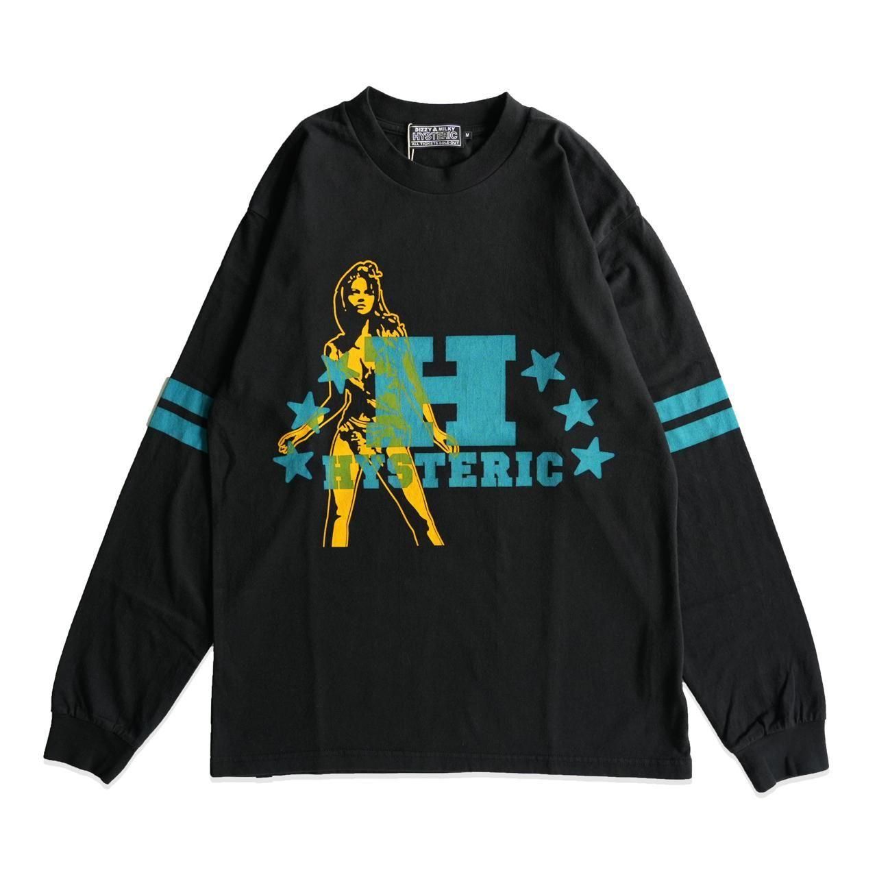 HYSTERIC GLAMOUR (ヒステリックグラマー)｜H STARS Tシャツ ブラック