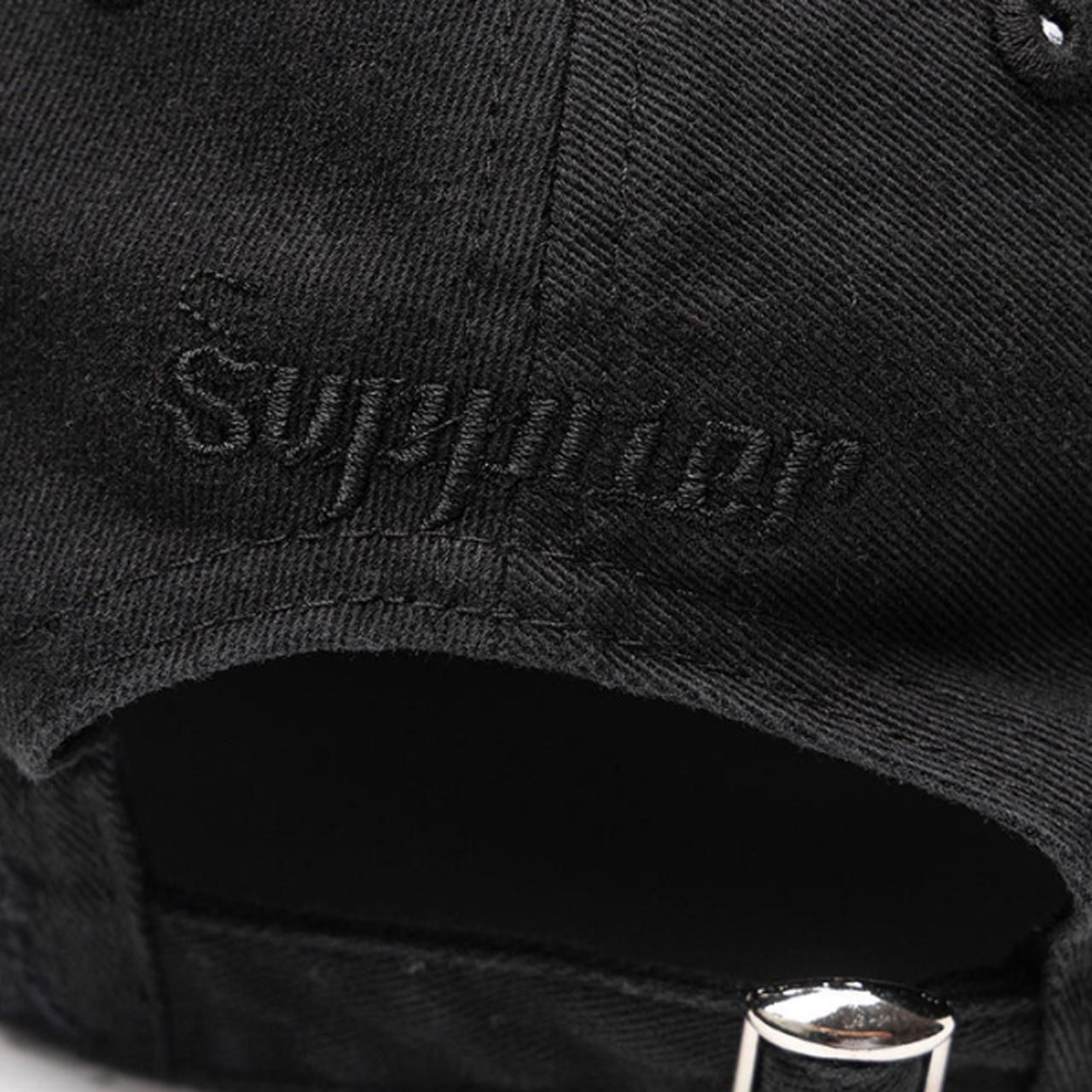 <img class='new_mark_img1' src='https://img.shop-pro.jp/img/new/icons5.gif' style='border:none;display:inline;margin:0px;padding:0px;width:auto;' />SUPPLIER (ץ饤䡼)Cross Patch 6 Panel Cap Black