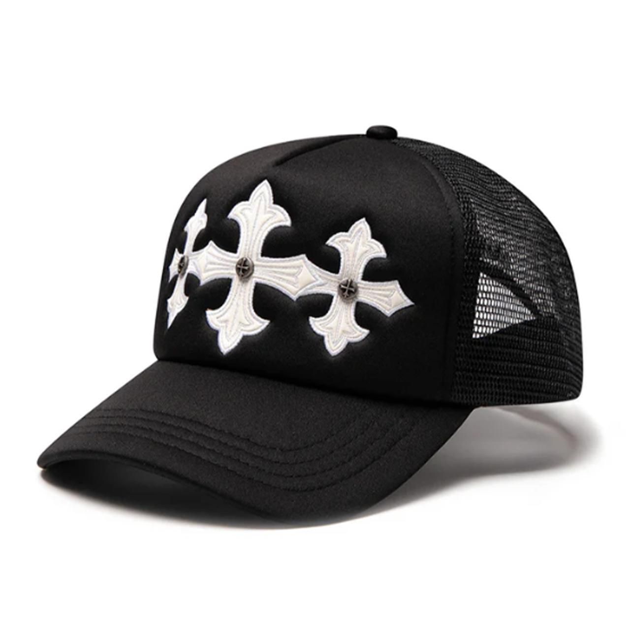 <img class='new_mark_img1' src='https://img.shop-pro.jp/img/new/icons5.gif' style='border:none;display:inline;margin:0px;padding:0px;width:auto;' />SUPPLIER (ץ饤䡼)Cross Leather Patch Mesh Cap Black