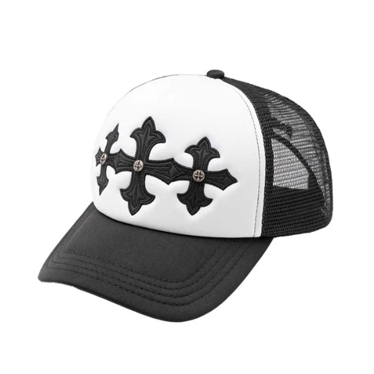 <img class='new_mark_img1' src='https://img.shop-pro.jp/img/new/icons5.gif' style='border:none;display:inline;margin:0px;padding:0px;width:auto;' />SUPPLIER (ץ饤䡼)Cross Leather Patch Mesh Cap Black