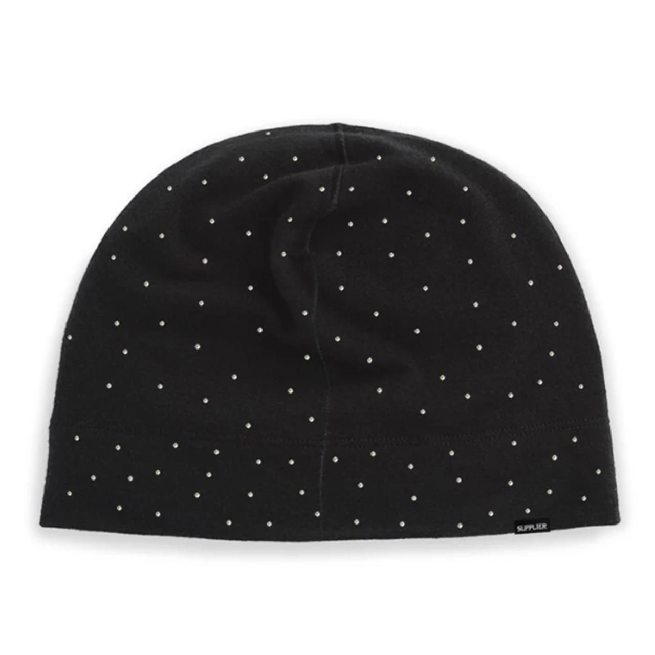 <img class='new_mark_img1' src='https://img.shop-pro.jp/img/new/icons5.gif' style='border:none;display:inline;margin:0px;padding:0px;width:auto;' />SUPPLIER (ץ饤䡼)Rhinestone Skull Cap Beanie Black