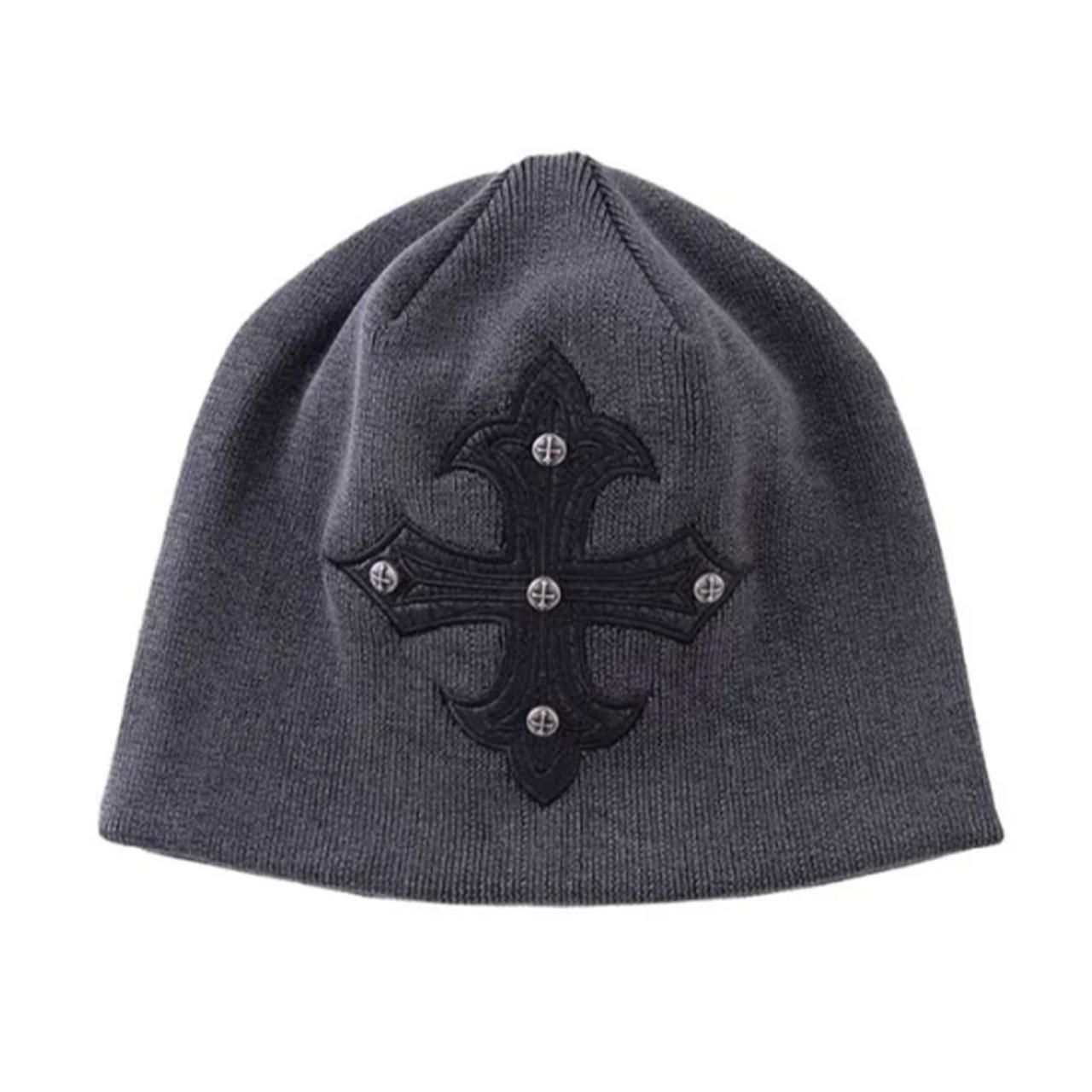 <img class='new_mark_img1' src='https://img.shop-pro.jp/img/new/icons5.gif' style='border:none;display:inline;margin:0px;padding:0px;width:auto;' />SUPPLIER (ץ饤䡼)Studs Cross Leather Patch Beanie Black