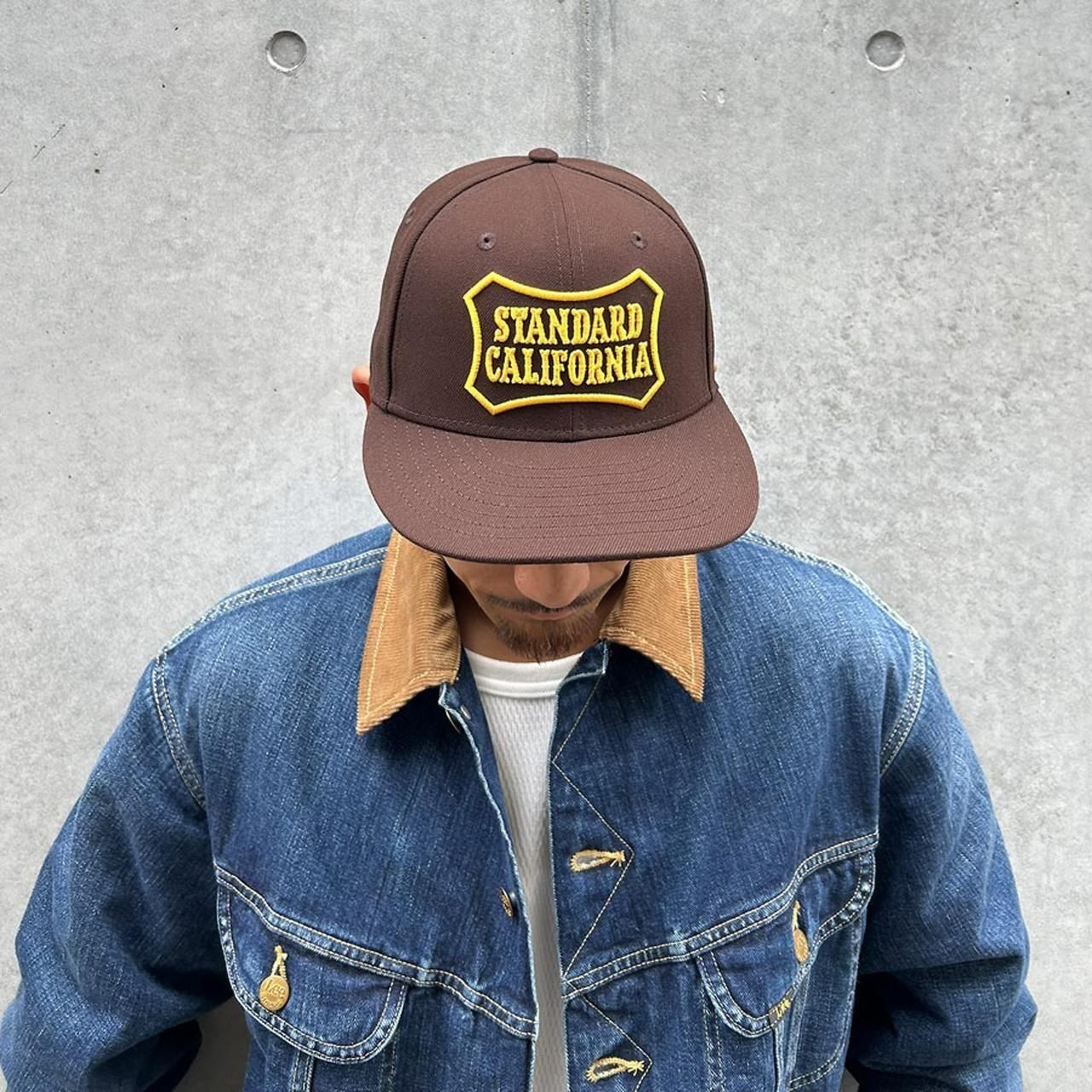 <img class='new_mark_img1' src='https://img.shop-pro.jp/img/new/icons5.gif' style='border:none;display:inline;margin:0px;padding:0px;width:auto;' />STANDARD CALIFORNIA ( ե˥)NEW ERA/SD 59Fifty Logo Cap Brown