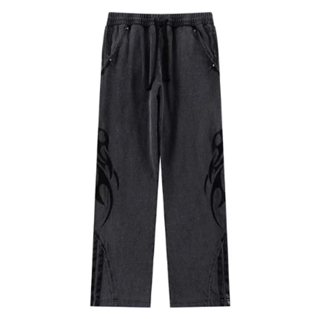 SUPPLIER (ץ饤䡼)Tribal Side Stripe Track Pants Black