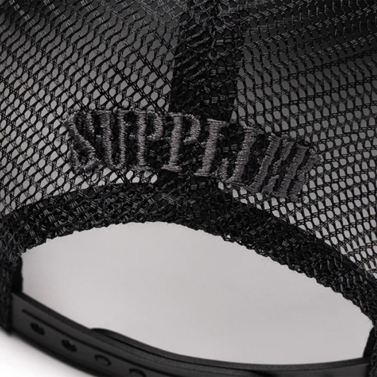 <img class='new_mark_img1' src='https://img.shop-pro.jp/img/new/icons5.gif' style='border:none;display:inline;margin:0px;padding:0px;width:auto;' />SUPPLIER (ץ饤䡼)Tribal Camo Cross Leather Patch Mesh Cap Black