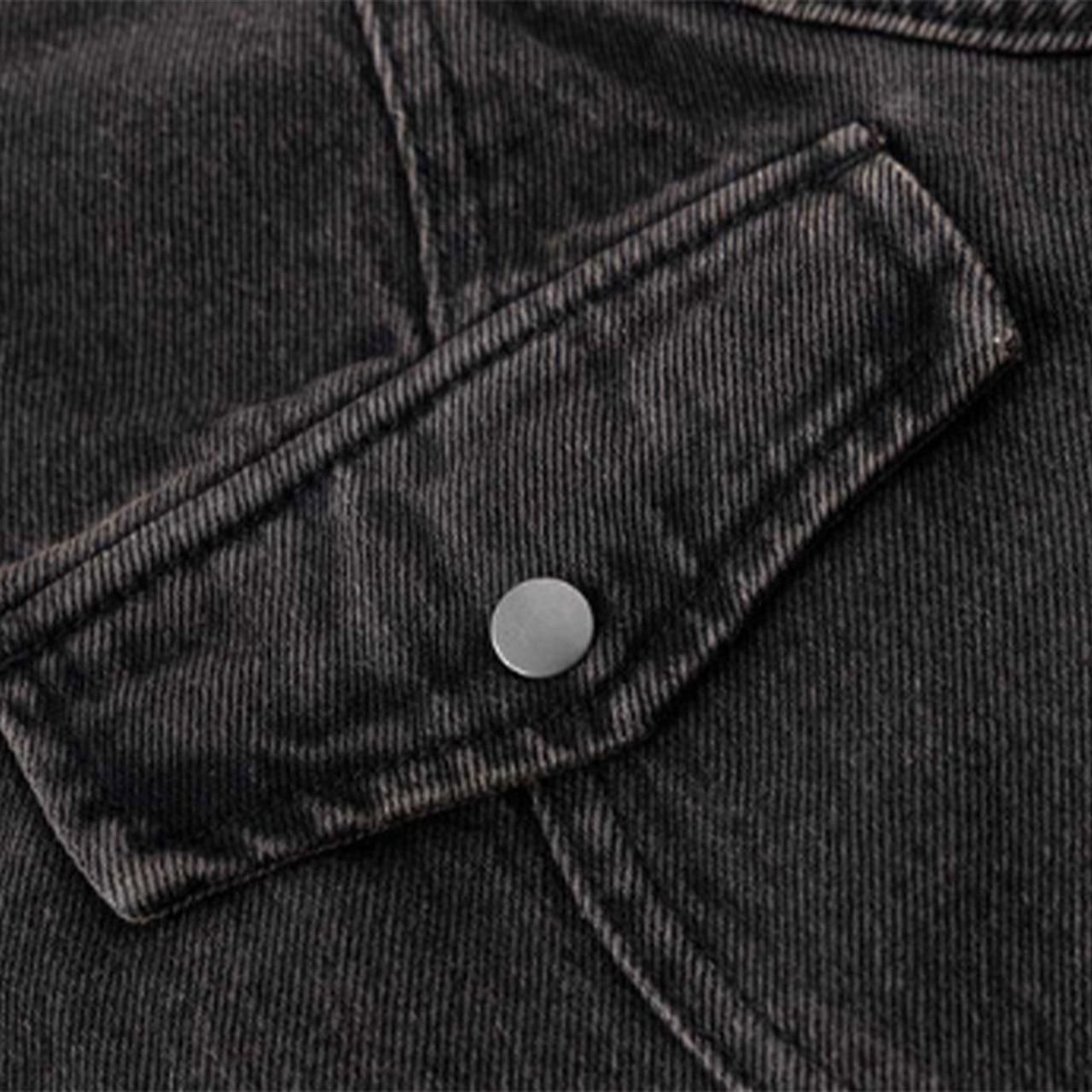 <img class='new_mark_img1' src='https://img.shop-pro.jp/img/new/icons5.gif' style='border:none;display:inline;margin:0px;padding:0px;width:auto;' />SUPPLIER (ץ饤䡼)Cross Leather Patch Denim Jacket Black