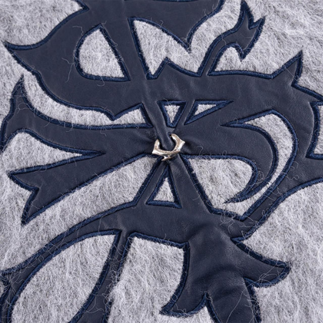 <img class='new_mark_img1' src='https://img.shop-pro.jp/img/new/icons5.gif' style='border:none;display:inline;margin:0px;padding:0px;width:auto;' />SUPPLIER (ץ饤䡼)Tribal Cross Pierced Shaggy Knit Gray