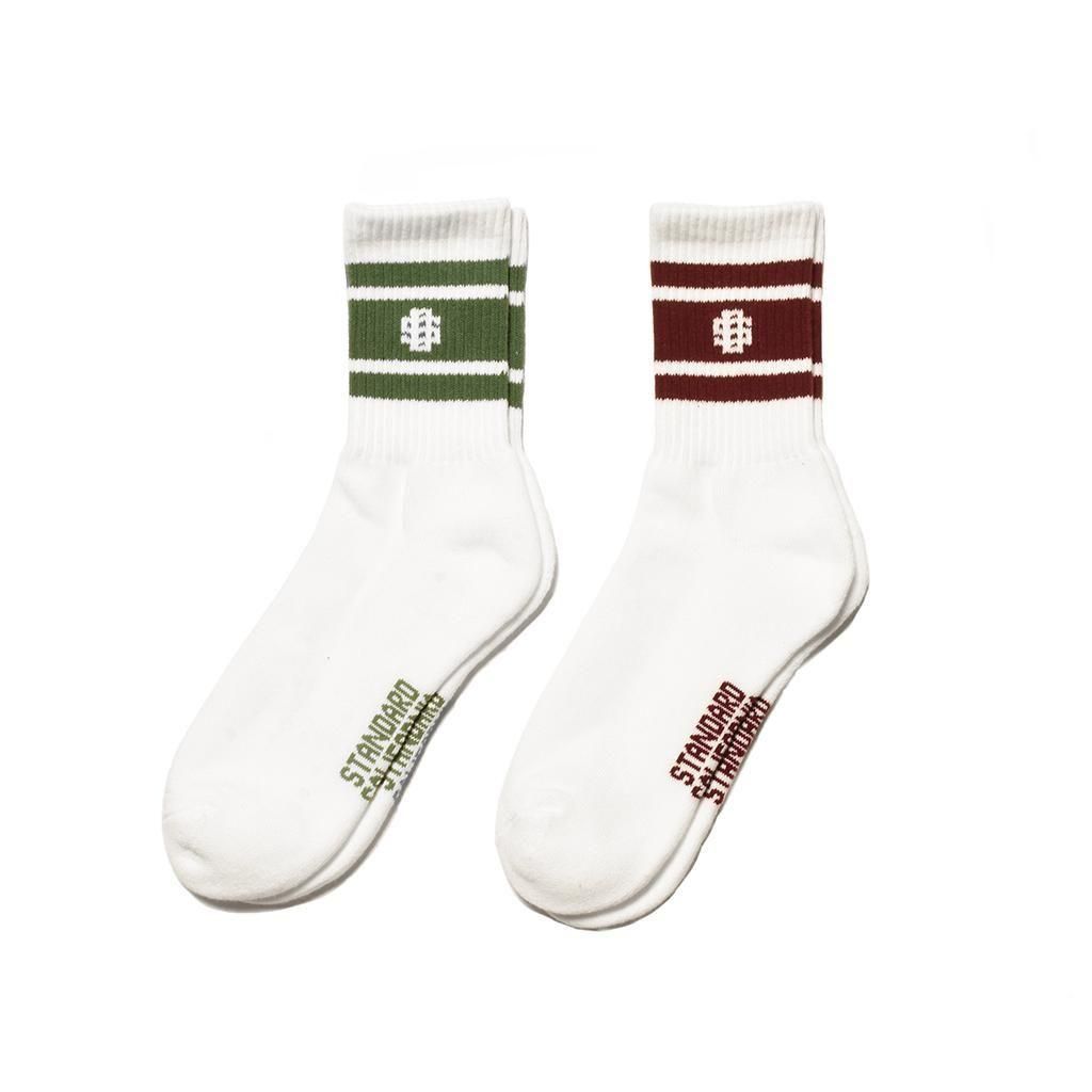 <img class='new_mark_img1' src='https://img.shop-pro.jp/img/new/icons5.gif' style='border:none;display:inline;margin:0px;padding:0px;width:auto;' />STANDARD CALIFORNIA ( ե˥)SD Sports Socks 2P OliveBurgundy