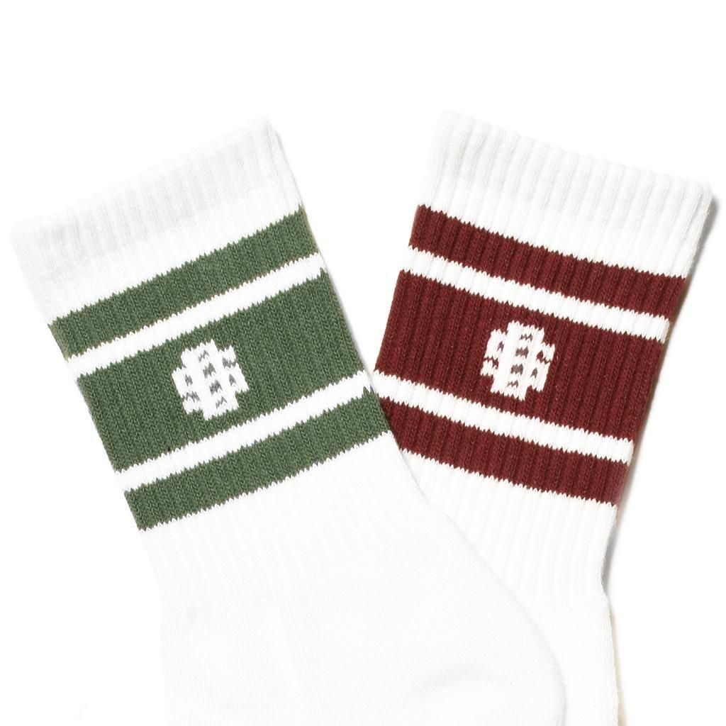 <img class='new_mark_img1' src='https://img.shop-pro.jp/img/new/icons5.gif' style='border:none;display:inline;margin:0px;padding:0px;width:auto;' />STANDARD CALIFORNIA ( ե˥)SD Sports Socks 2P OliveBurgundy