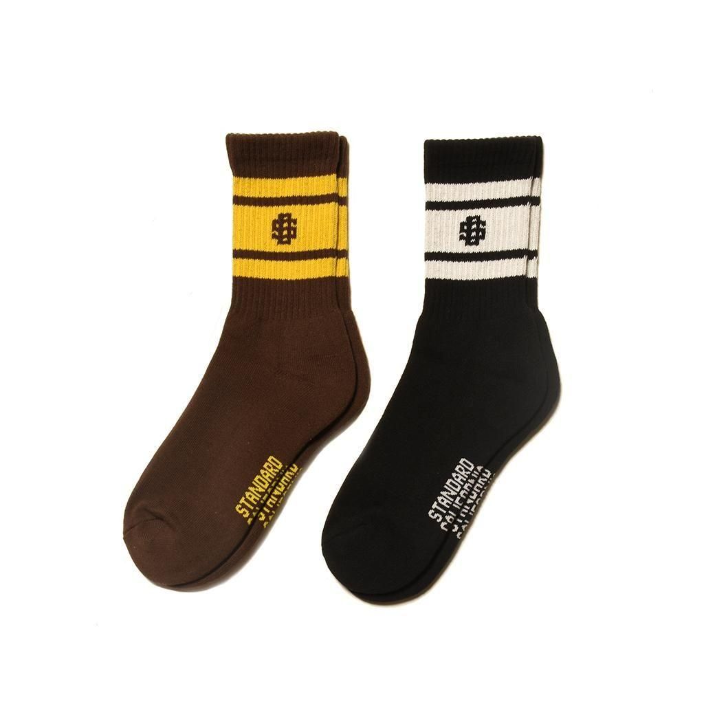 <img class='new_mark_img1' src='https://img.shop-pro.jp/img/new/icons5.gif' style='border:none;display:inline;margin:0px;padding:0px;width:auto;' />STANDARD CALIFORNIA ( ե˥)SD Sports Socks 2P BlackBrown