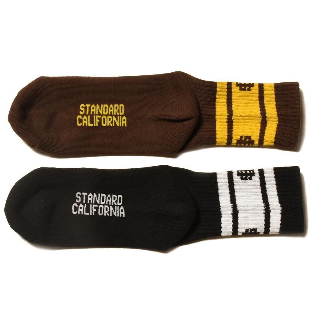 <img class='new_mark_img1' src='https://img.shop-pro.jp/img/new/icons5.gif' style='border:none;display:inline;margin:0px;padding:0px;width:auto;' />STANDARD CALIFORNIA ( ե˥)SD Sports Socks 2P BlackBrown