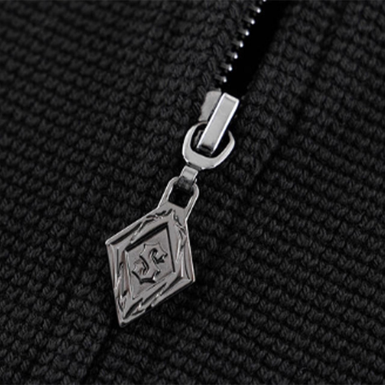 <img class='new_mark_img1' src='https://img.shop-pro.jp/img/new/icons5.gif' style='border:none;display:inline;margin:0px;padding:0px;width:auto;' />SUPPLIER (ץ饤䡼)Cross Leather Patch Thermal Zip Hoodie Black