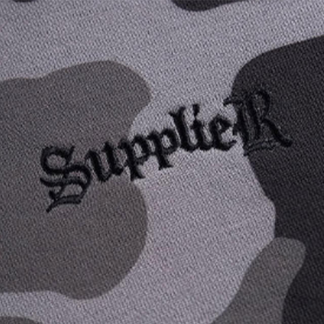 <img class='new_mark_img1' src='https://img.shop-pro.jp/img/new/icons5.gif' style='border:none;display:inline;margin:0px;padding:0px;width:auto;' />SUPPLIER (ץ饤䡼)Camouflage Faux Fur Cross Zip Hoodie Black