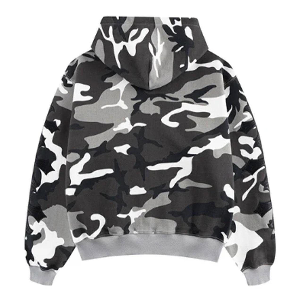 <img class='new_mark_img1' src='https://img.shop-pro.jp/img/new/icons5.gif' style='border:none;display:inline;margin:0px;padding:0px;width:auto;' />SUPPLIER (ץ饤䡼)Camouflage Cross Leather Patch Zip Hoodie White