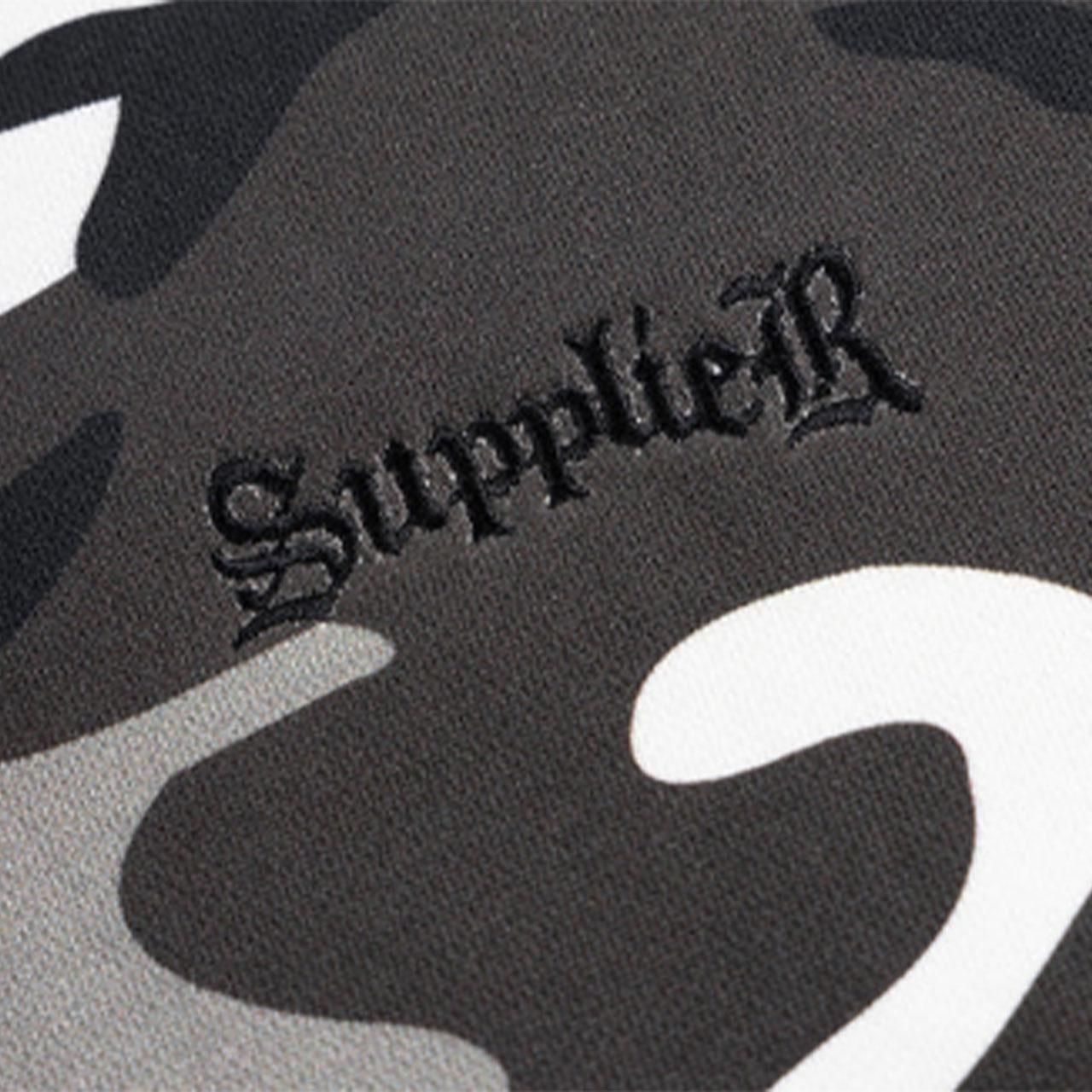 <img class='new_mark_img1' src='https://img.shop-pro.jp/img/new/icons5.gif' style='border:none;display:inline;margin:0px;padding:0px;width:auto;' />SUPPLIER (ץ饤䡼)Camouflage Cross Leather Patch Zip Hoodie White