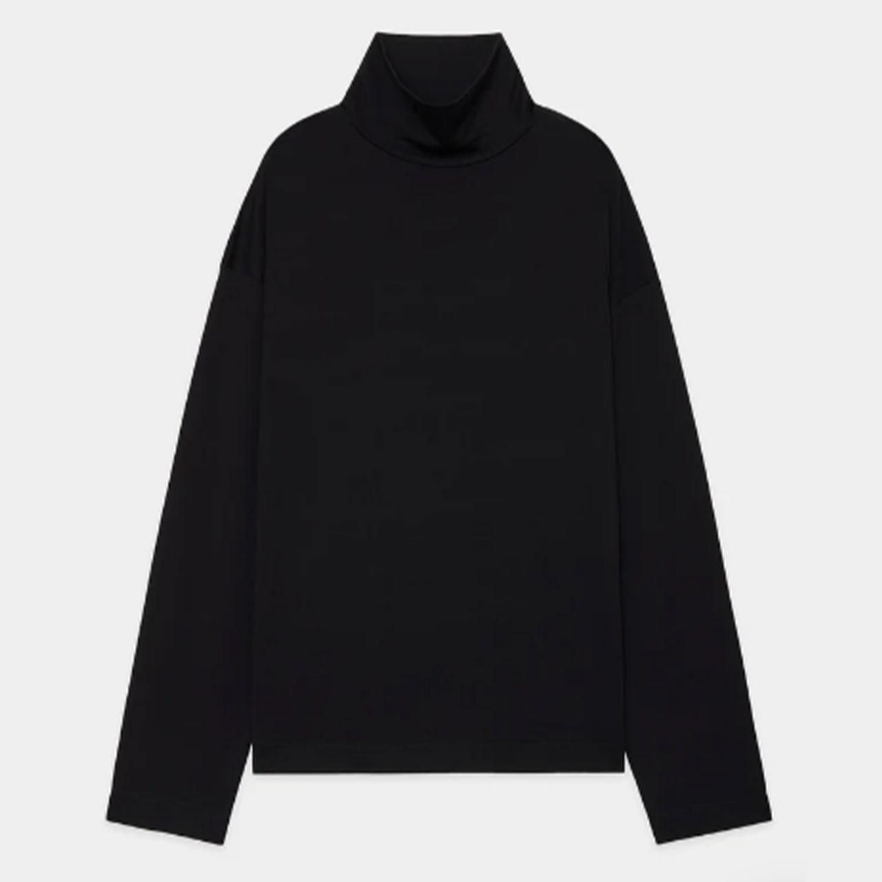 <img class='new_mark_img1' src='https://img.shop-pro.jp/img/new/icons5.gif' style='border:none;display:inline;margin:0px;padding:0px;width:auto;' />MARKAWARE (ޡ)TURTLE NECK L/S TEE BLACK -SUPER 160s WOOL WASHABLE KNIT-