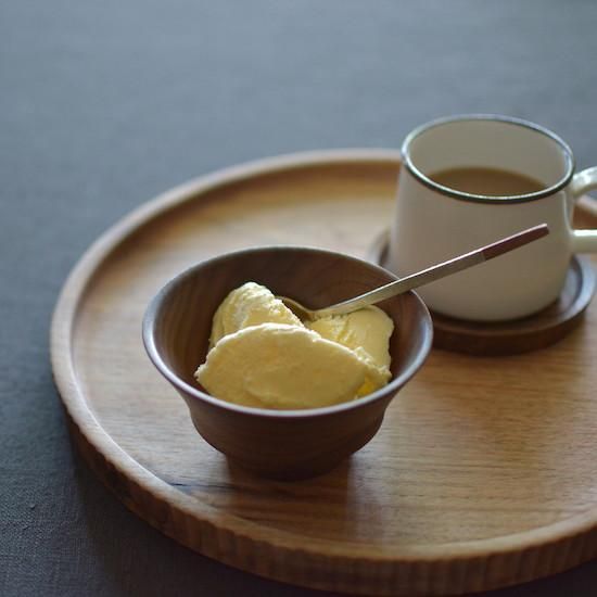 森夏未さん　タルト盆 森夏未 タルト盆 30cm (くるみ ) - Rikka Knot うつわ・こまもの