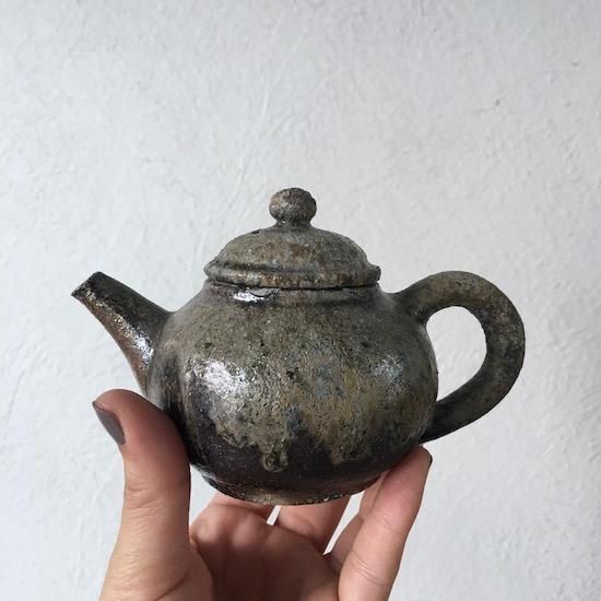 沸騰ブラドン 萌糵窯 越前焼 （近藤修康 急須 茶壺 自然釉茶器 近藤早苗 工芸品