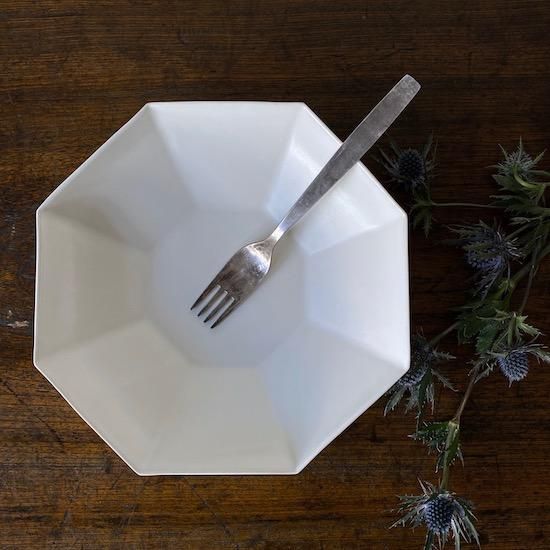 Kalonji井口裕章 八角鉢 白 - Rikka Knot うつわ・こまもの屋