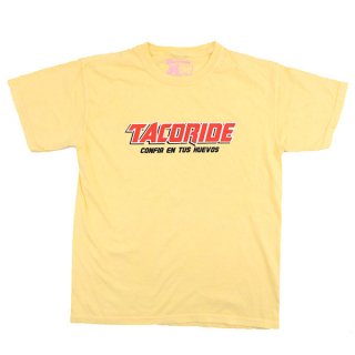 <img class='new_mark_img1' src='https://img.shop-pro.jp/img/new/icons16.gif' style='border:none;display:inline;margin:0px;padding:0px;width:auto;' />SALE 40％OFF【TACORIDE/タコライド】TACORIDE Cerveza Tee (BUTTER)