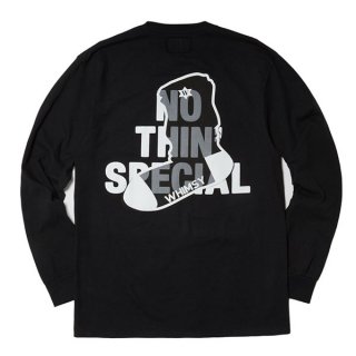 【Whimsy/ウィムジー】×NOTHIN'SPECIAL NSW LOGO LONG SLEEVE(BLACK)