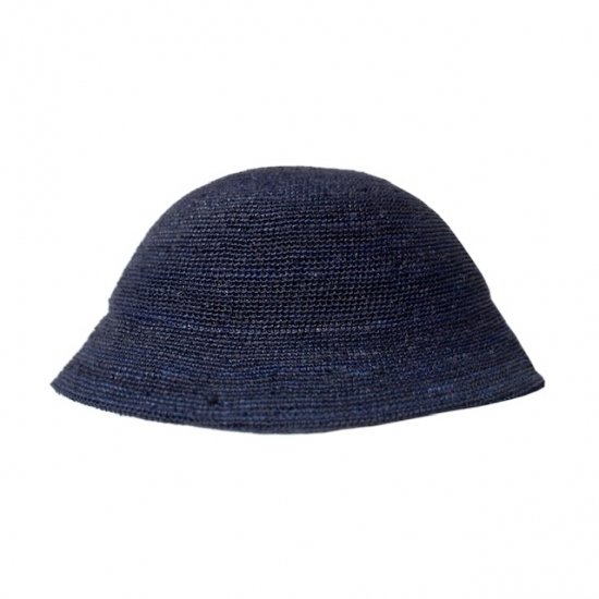 ソルクレスタ』 noroll raffia bucket hat (L) black