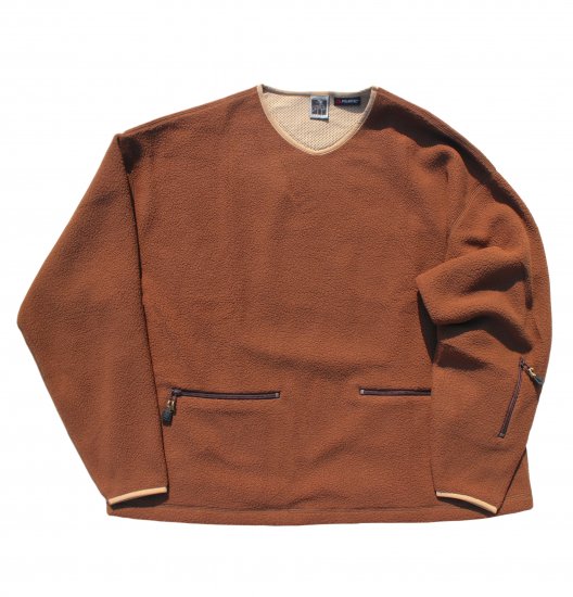 【NOROLL/ノーロール】FLEECE V NECK SWEATER(BROWN) -  「PLACE/プレイス」UNUSED、is-ness、C.E、BlackEyePatch、HELLRAZOR、SON OF THE  CHEESE等通販・正規取扱店 | 青森市