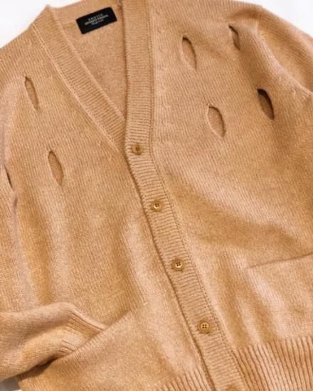 SALE 40%OFF【UNUSED/アンユーズド】US2208 5G holed cardigan SALE 40%OFF【UNUSED/アンユーズド】US2208 5G holed cardigan