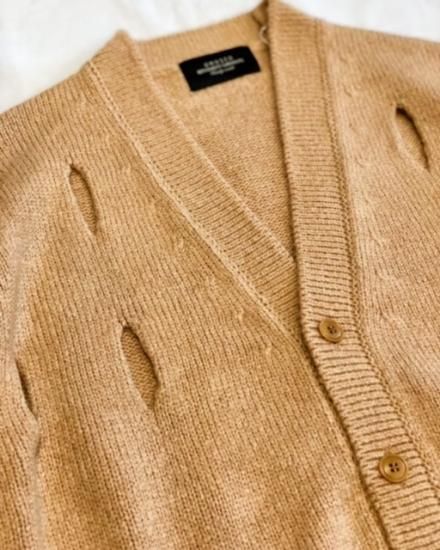 SALE 40%OFF【UNUSED/アンユーズド】US2208 5G holed cardigan SALE 40%OFF【UNUSED/アンユーズド】US2208 5G holed cardigan