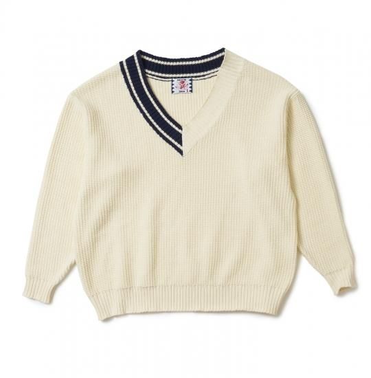 SALE 40%OFF【SON OF THE CHEESE/サノバチーズ】Asymmetry V Knit(OFF