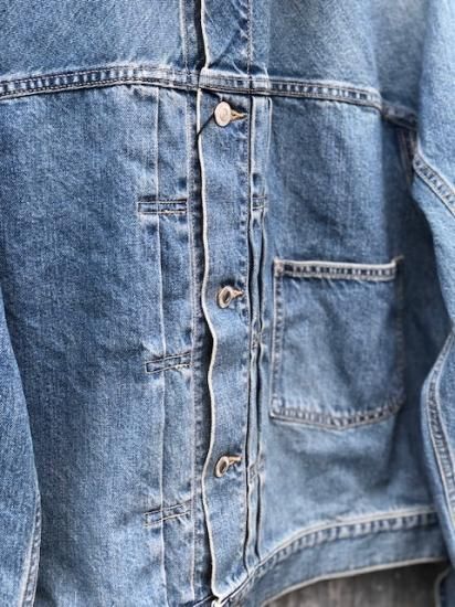 SALE 30%OFF【URU/ウル】TRUCKER JACKET TYPE B(L.INDIGO) - 「PLACE