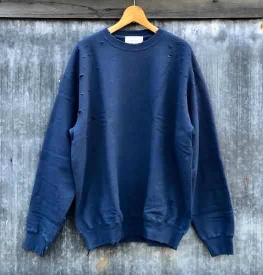 SALE 40%OFF【UNUSED/アンユーズド】US2268 Damaged crewneck