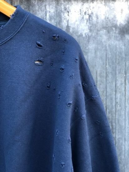 SALE 40%OFF【UNUSED/アンユーズド】US2268 Damaged crewneck