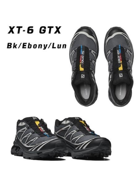 SALOMON XT-6 GTX EBONY LUNAR ROCK サロモン SALOMON XT-6 GTX Black/Ebony/Lunar Rock（サロモン XT-6 GTX