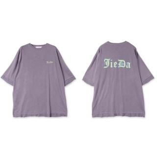 JieDa/DAMAGE GOTHIC PIGMENT TEE(PURPLE)