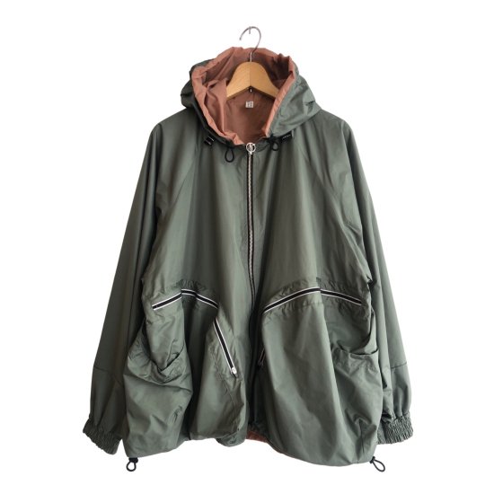 NOROLL/ノーロール】SWITCH PARKA(PINK x OLIVE) - 「PLACE/プレイス