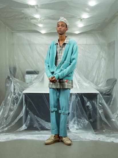 フィンガリン / PHINGERIN ガーゼ素材 ボンテージパンツ PHINGERIN / フィンガリン BONTAGE PANTS WOOL OMBRE ボンテージ
