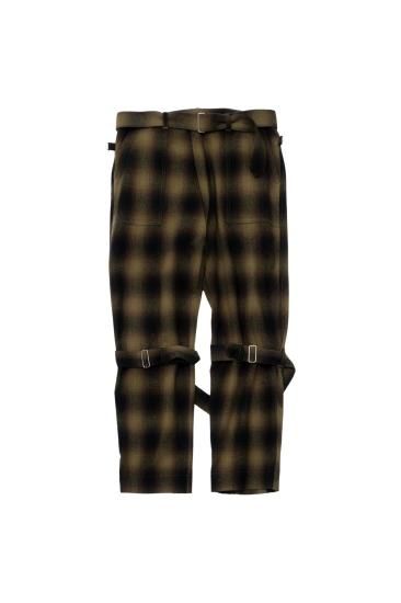 PHINGERIN/フィンガリン】BONTAGE PANTS WOOL OMBRE(YELLOW PHINGERIN/フィンガリン】BONTAGE PANTS WOOL OMBRE(YELLOW