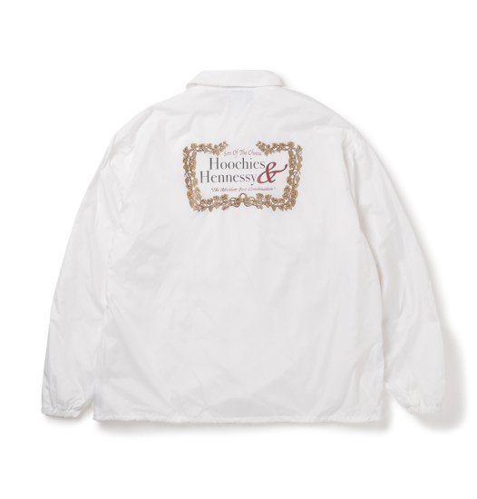 SON OF THE CHEESE/サノバチーズ】Hoochies&Hennessy Coach Jkt(WHITE