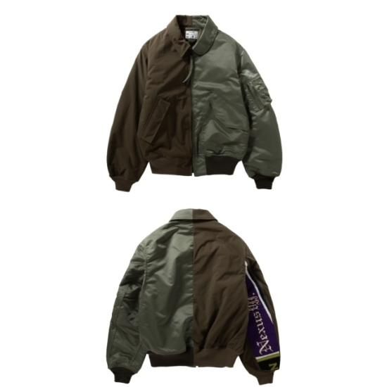 NEXUSVII/ネクサスセブン】JUMBLED FLIGHT JKT(OLIVE) - 「PLACE NEXUSVII/ネクサスセブン】JUMBLED FLIGHT JKT(OLIVE) - 「PLACE