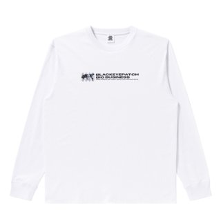 BlackEyePatch/֥åѥåBIG BUSINESS L/S TEE(WHITE)