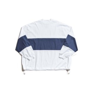 <img class='new_mark_img1' src='https://img.shop-pro.jp/img/new/icons44.gif' style='border:none;display:inline;margin:0px;padding:0px;width:auto;' />is-ness/ͥBALLOON COLORBLOCK LONG SLEEVE T-SHIRT(WHITE x NAVY)