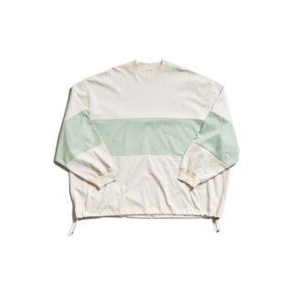 <img class='new_mark_img1' src='https://img.shop-pro.jp/img/new/icons44.gif' style='border:none;display:inline;margin:0px;padding:0px;width:auto;' />is-ness/ͥBALLOON COLORBLOCK LONG SLEEVE T-SHIRT(LIGHT BEIGE x MINT GRAY)