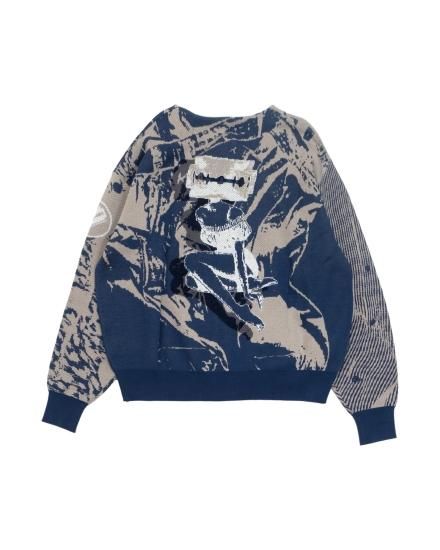 PHINGERIN/フィンガリン】RAZOR CARDIGAN(NAVY) - 「PLACE